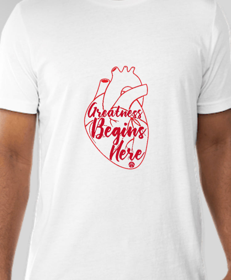 Greatness Begins Here Tee PRE ORDER